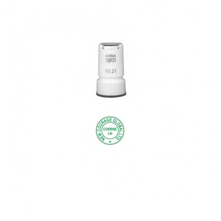 Pre Inked DY21 Stamp 20mm round